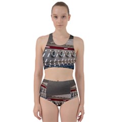 Patterned Tunnels On The Concrete Wall Racer Back Bikini Set by artworkshop