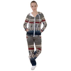 Patterned Tunnels On The Concrete Wall Women s Tracksuit by artworkshop