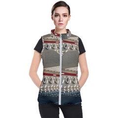 Patterned Tunnels On The Concrete Wall Women s Puffer Vest by artworkshop