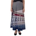 Patterned tunnels on the concrete wall Flared Maxi Skirt View1