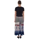 Patterned tunnels on the concrete wall Flared Maxi Skirt View2