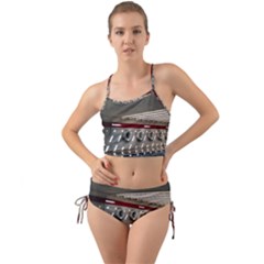 Patterned Tunnels On The Concrete Wall Mini Tank Bikini Set by artworkshop