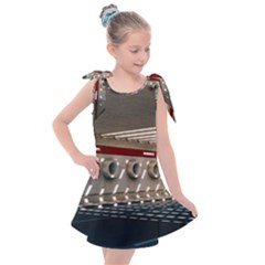 Patterned Tunnels On The Concrete Wall Kids  Tie Up Tunic Dress by artworkshop