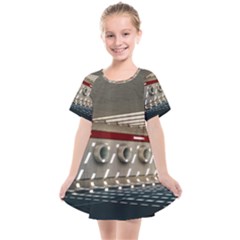 Patterned Tunnels On The Concrete Wall Kids  Smock Dress by artworkshop