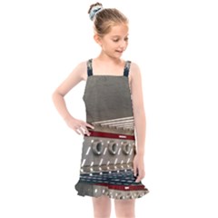 Patterned Tunnels On The Concrete Wall Kids  Overall Dress by artworkshop