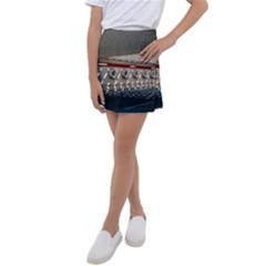 Patterned Tunnels On The Concrete Wall Kids  Tennis Skirt by artworkshop