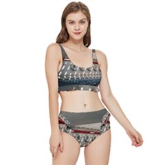 Patterned Tunnels On The Concrete Wall Frilly Bikini Set by artworkshop