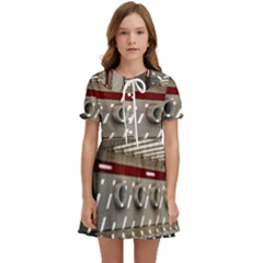 Patterned Tunnels On The Concrete Wall Kids  Sweet Collar Dress by artworkshop