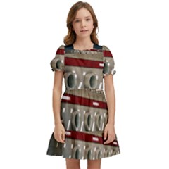 Patterned Tunnels On The Concrete Wall Kids  Puff Sleeved Dress by artworkshop