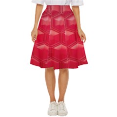 Red Textured Wall Classic Short Skirt by artworkshop