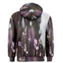 Purple Flower Pattern Men s Zipper Hoodie View2