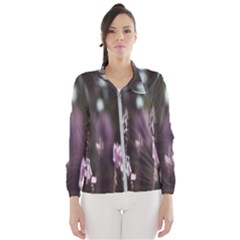 Purple Flower Pattern Women s Windbreaker by artworkshop