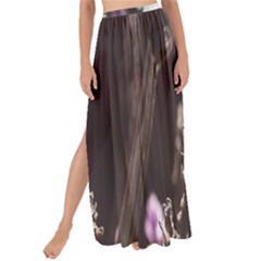 Purple Flower Pattern Maxi Chiffon Tie-up Sarong by artworkshop