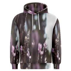 Purple Flower Pattern Men s Overhead Hoodie by artworkshop