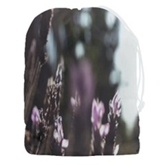 Purple Flower Pattern Drawstring Pouch (3xl)