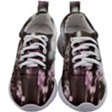 Purple Flower Pattern Kids Athletic Shoes View1