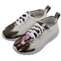 Purple Flower Pattern Kids Athletic Shoes View2