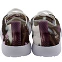 Purple Flower Pattern Kids Athletic Shoes View4