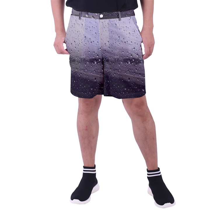 Rain On Glass Texture Men s Pocket Shorts