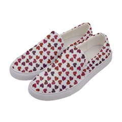 Mixed Colors Flowers Bright Motif Pattern Women s Canvas Slip Ons by dflcprintsclothing