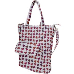 Mixed Colors Flowers Bright Motif Pattern Shoulder Tote Bag