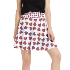 Mixed Colors Flowers Bright Motif Pattern Waistband Skirt by dflcprintsclothing