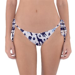 Cute Safari Animals Blue Giraffe Reversible Bikini Bottom by Stikle