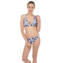 Cute safari animals blue giraffe Classic Banded Bikini Set  View1