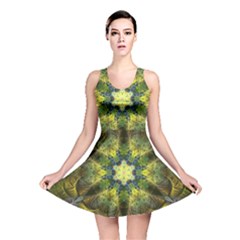 Fractal-fantasy-design-background- Reversible Skater Dress by Vaneshart