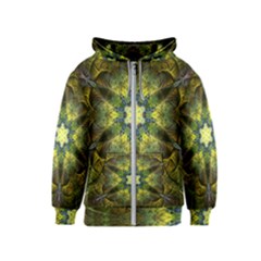 Fractal-fantasy-design-background- Kids  Zipper Hoodie