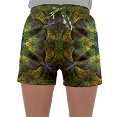 Fractal-fantasy-design-background- Sleepwear Shorts by Vaneshart