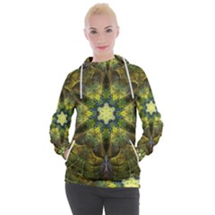 Fractal-fantasy-design-background- Women s Hooded Pullover