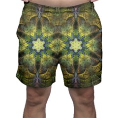 Fractal-fantasy-design-background- Men s Shorts by Vaneshart