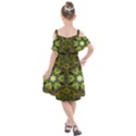 Fractal-fantasy-design-background- Kids  Cut Out Shoulders Chiffon Dress View2