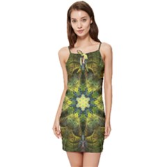 Fractal-fantasy-design-background- Summer Tie Front Dress