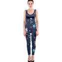 Cute-astronaut-cat-with-star-galaxy-elements-seamless-pattern One Piece Catsuit View1