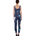 Cute-astronaut-cat-with-star-galaxy-elements-seamless-pattern One Piece Catsuit View2