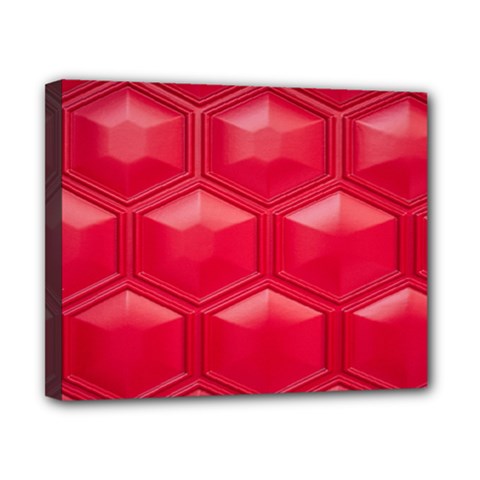 Red Textured Wall Canvas 10  X 8  (stretched)