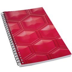 Red Textured Wall 5 5  X 8 5  Notebook by artworkshop