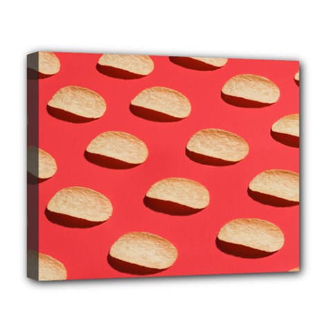 Stackable Chips In Lines Deluxe Canvas 20  X 16  (stretched) by artworkshop