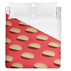 Stackable Chips In Lines Duvet Cover (queen Size) by artworkshop