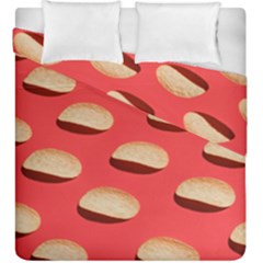 Stackable Chips In Lines Duvet Cover Double Side (king Size) by artworkshop