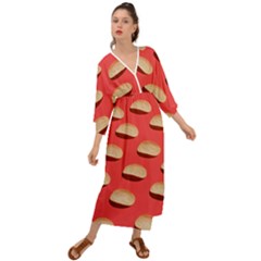 Stackable Chips In Lines Grecian Style  Maxi Dress by artworkshop