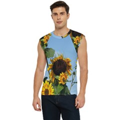 Sunflower Flower Yellow Men s Raglan Cap Sleeve Tee by artworkshop