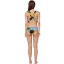 Sunflower Flower Yellow Low Cut Ruffle Edge Bikini Set View4