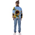 Sunflower Flower Yellow Kids  Half Zip Hoodie View2