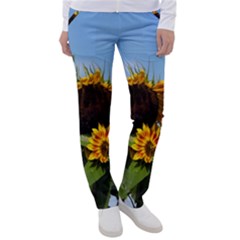 Sunflower Flower Yellow Women s Casual Pants by artworkshop