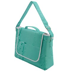 Teal Brick Texture Box Up Messenger Bag by artworkshop