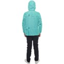 Teal Brick Texture Men s Front Pocket Pullover Windbreaker View2