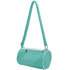 Teal Brick Texture Mini Cylinder Bag by artworkshop